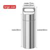 1Pcs 304 Stainless Steel Waterproof Mini Sealed Can Pill Portable Container Sealed Can Small Tool Parts Storage Bottle view 2