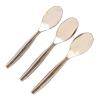 10 Silver Disposable Heavy Duty Plastic Serving Spoons Party Events Reception Catering Tableware Decorations Supplies view 1