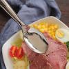 10 Silver Disposable Heavy Duty Plastic Serving Spoons Party Events Reception Catering Tableware Decorations Supplies view 4