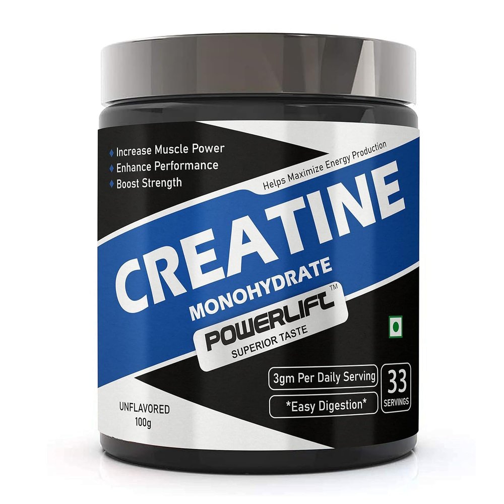 NineLife Basics Creatine Monohydrate (100gm Unflavored) Muscle Repair & Recovery, 33 Servings of Creatine