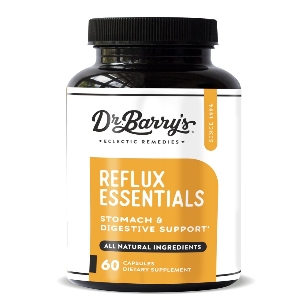 Dr. Barry's Reflux Essentials - Natural Support for Digestive and Stomach Health, 60 Capsules - 30 Day Supply (1)