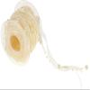 AthuaH Ribbon for Gift Wrapping, Organza Ribbon, Beaded Ribbon, Satin Ribbon, Trim for Wedding, DIY, Crafts, 20 mm, 10 m, Polyester, Cream, One Size view 2