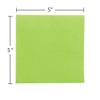 JAM PAPER Small Beverage Napkins - 5 x 5 - Lime Green - 40/Pack view 2