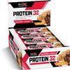 BioX Protein 32 Bar | High Protein, High Fibre, & Low Sugar Bar | 32g Protein, 1g Sugar, 8g Fibre | Sourced From Casein, Whey Protein Isolate, Hydrolyzed Whey Protein | Box of 12 Bars (Peanut Crunch) view 1