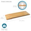 DMI Transfer Board and Slide Board Made of Heavy-Duty Wood for Patient, Senior and Handicap Move Assist and Slide Transfers, FSA HSA Eligible, Holds up to 440 Pounds, Solid, 24 x 8 x 1 (Pack of 10) view 2