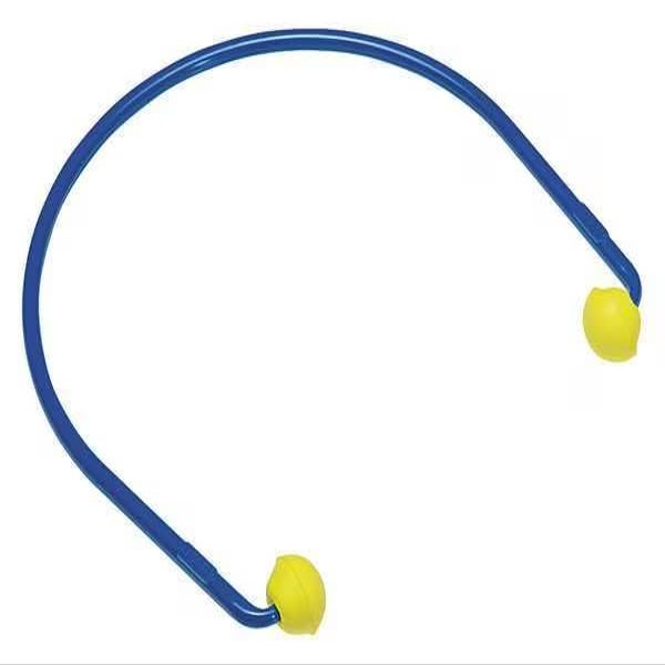 MOLLIFII Disposable Soft Foam Ear Plugs, Pod Shape, 17 dB, Yellow, Yellow/Blue