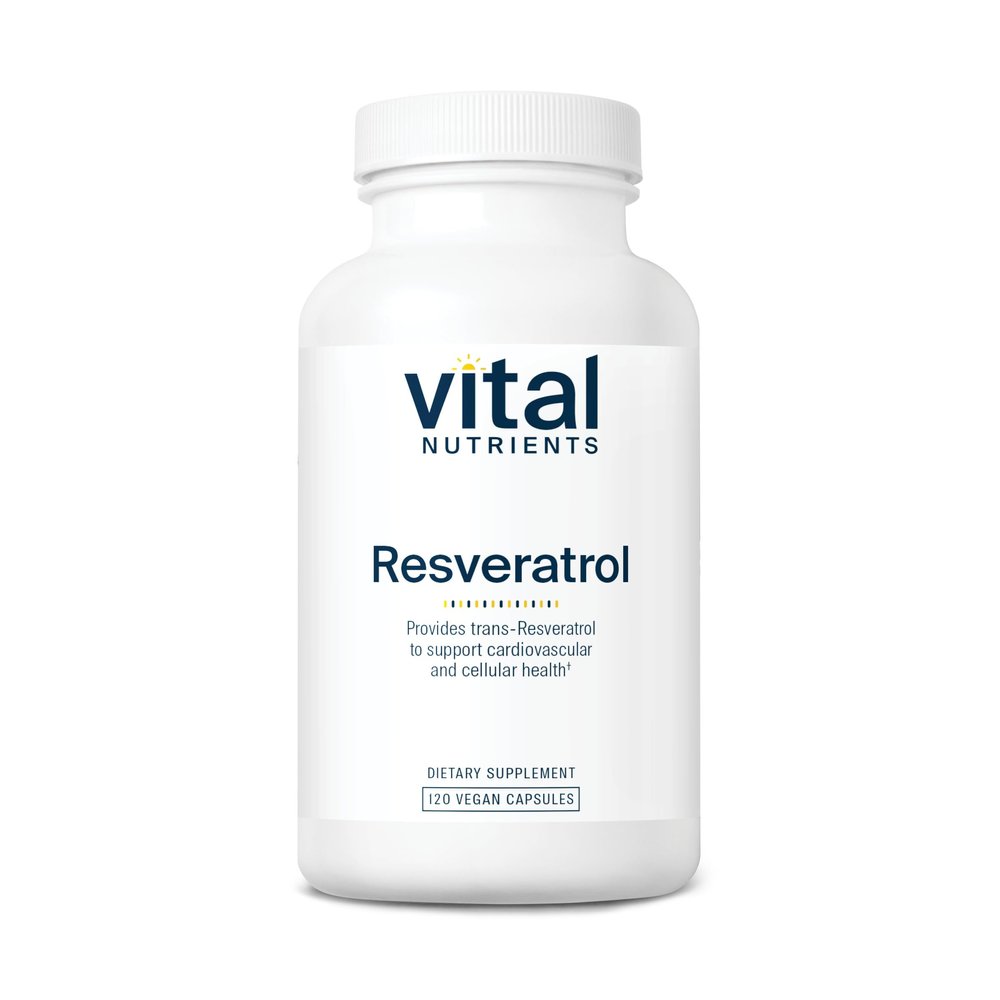 Vital Nutrients Resveratrol - Ultra High Potency Antioxidant - Trans Resveratrol for Cardiovascular and Cell Health Support* - Vegan Supplement - Gluten, Dairy and Soy Free - Non-GMO - 120 Capsules