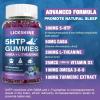 2 Pack 300MG 5-HTP GABA Sleep Supplement Gummies with 200mg L-Theanine Supplement for Brain, Mood Stabilizer and Sleep Support, Melatonin-Free, Omega 3-6-9 for Natural Zzzs, Blueberry Flavor view 2
