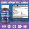 2 Pack 300MG 5-HTP GABA Sleep Supplement Gummies with 200mg L-Theanine Supplement for Brain, Mood Stabilizer and Sleep Support, Melatonin-Free, Omega 3-6-9 for Natural Zzzs, Blueberry Flavor view 3