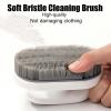 2Pcs Soft Bristle Cleaning Brush Silicone Laundry Stain Brushes Small Household Washing Brush Scrub Brushes for Cleaning Laundry Brush for Stains on Clothes Hats Underwear, Comfort Grip view 3