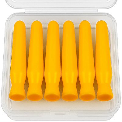 [6 Pack] Scleral Lens Inserter + Remover - Ventless Contact Lens Applicator for Hard/RGP Lenses, Scleral Lenses & Prosthetic Eyes  Easy-Squeeze Suction Tool, Upgraded with Plastic Travel Case