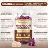 3000MG Mushroom Complex Gummies 10 Blend - Lion's Mane Gummies for Adults, Cordyceps, Shiitake, Reishi, Chaga, - Brain, Immune Support & Stress Relief, Energy, Mushroom Supplement for Men & Women 60ct view 3