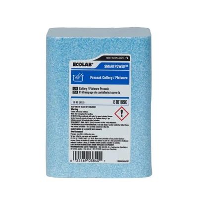 Ecolab SMARTPOWER Presoak Cutlery/Flatware - 4 lb, 1 Count (Pack of 1), Blue