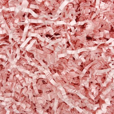 2 LB Light Pink Crinkle Cut Paper Shred Filler Great for Gift Wrapping, Light Pink Basket Fillers, Birthday, Gift Wrapping, Anniversary, Valentine's Day Christmas Party Decor Filling Supplies