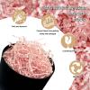 1 LB Light Pink Crinkle Cut Paper Shred Filler Great for Gift Wrapping, Light Pink Basket Fillers, Birthday, Gift Wrapping, Anniversary, Halloween Valentine's Day Christmas Party Decor Filling Supplies view 2