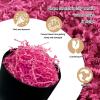 Zankubom 2 LB Fuschia Crinkle Cut Paper Shred Filler Great for Gift Wrapping, Fuschia Basket Fillers, Birthday, Gift Wrapping, Anniversary, Valentine's Day Christmas Party Decor Filling Supplies view 2