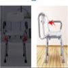 YOODODO Shower Chair, for Seniors Disabled Shower Assisted Bath Stools Aluminum Alloy Height Adjustable with Back Arms Bathroom Chair Shower Chair view 4