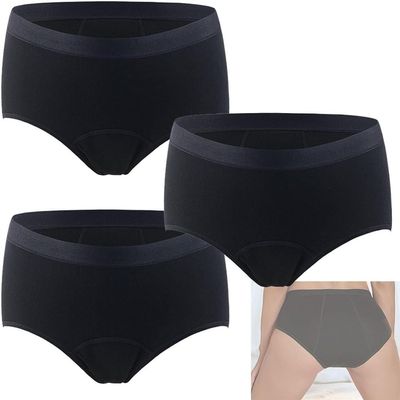 Incontinence Care Trousers, Incontinence Pants Women, 3 Pieces Washable Urinary Incontinence Panties, Incontinence Care with Leak Proof Absorbent Zone, 4-Layer Physiological Pants ( Size : 3XLarge )