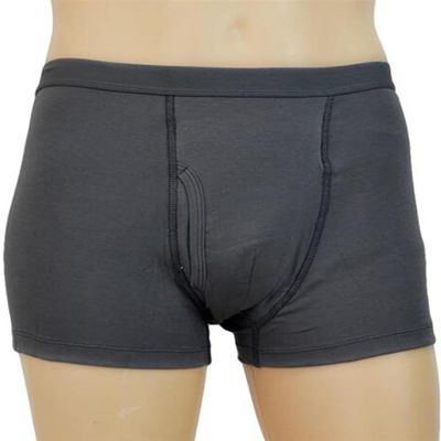QIUFANGM Men's Incontinence Boxer Briefs Underwear, Washable Urinary Incontinence Cotton Boxer Brief Underwear for Men, Washable Reusable Leakproof Incontinence Pants (Size : XXXLarge)