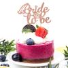 UXYOKM 1Pc Bride to Be Cake Topper Glitter Bridal Shower Cake Pick with Diamond Ring for Wedding Engagement Bachelorette Party Cake Decorations Supplies view 3