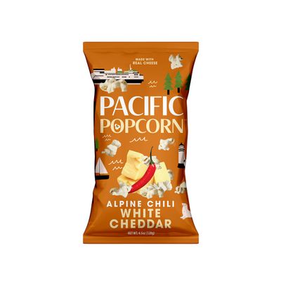 Pacific Popcorn - Alpine Chili White Cheddar 4.5oz (Pack of 6)