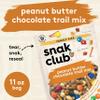 Snak Club Peanut Butter Chocolate Trail Mix with Peanuts, Peanut Butter M&MS, Toffee Peanuts, and Pretzels, 11 oz Resealable Bag view 3