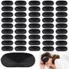 Aneco 50 Pieces Blindfolds Sleep Mask Bulk Eye Mask Shade Cover Blindfolds for Party Games with Nose Pad and Adjustable Strap for Travel Sleep Party Supplies, Black view 1