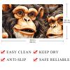 Non Slip Bathtub Mat Printing Monkey I Bathroom Shower Tub Mats with Suction Cups and Drain Holes for Kids and Adults 15.7x27.9 in view 4