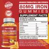 1 Pack Vegan 80MG Iron Supplement Gummies for Women & Men - Vitamin A, C, B for Adults & Kids - Blood & Builder & Energy Support for Iron Deficiency, Anemia - 60 Counts Pineapple Flavor Gummies view 2