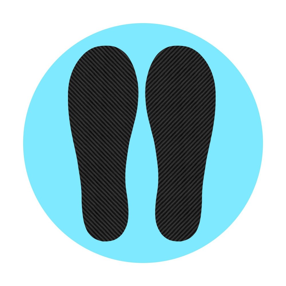 Reofay Kids Carbon Fiber Insole to Correct Children's Tip Toe Walking, Rigid Shoe Insert for Healthy Walking Habits, Plantar Fasciitis and Pain Relief, 2 Youth, 207mm, 1 Pair