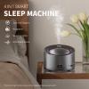 Sleep Machine Upgraded by White Noise Sound Machine, Schumann Wave, Aromatherapy Machine, Smart Lights  Ideal 4-in-1 Therapy System for Sleep, Relaxation at Home, Office, for Baby, Kids, and Adults. view 2