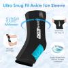 Comfitech Ankle Ice Pack Wrap Sleeve with Large Opening, Reusable Gel Cold Pad for Foot and Heel, Large view 4