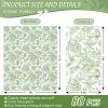 80Pcs Green Floral Birds Paper Guest Napkins Flower Bathroom Napkins Vintage Disposable Hand Towel Napkin for Home Holiday Party Supplies view 2