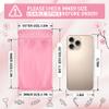 Funfery 100 Pack Pink Mylar Packaging Bags Resealable Bags Double Sided Color Odor Proof Pouch Baggies Smell Proof Foil Bag for Food Storage,Small Business(Pink,3.5x6.3inch) view 3
