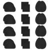 12 Pair Non Slip Shoe Pads, Shoe Grips on Bottom of Shoes, Sole Protector for Sneakers Shoes, Sole Repair Shoe Bottom Protector Self-Adhesive Non Slip Pads for Heels for Women view 1