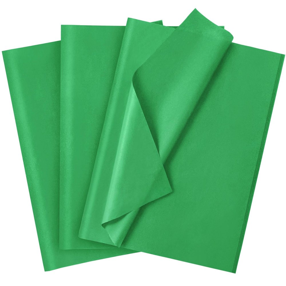 120 Sheets 20"X14" Green Tissue Paper for Gift Bags Wrapping, Art Tissue Paper Bulk for Weddings Birthday Party Crafts Decoration