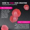 BEAST BITES Nutrition Creatine Monohydrate Gummies for Men & Women - 5g of Creatine Monohydrate per Serving - Sugar Free,Vegan, Strawberry Flavor, 135 Count (45 Servings). view 4