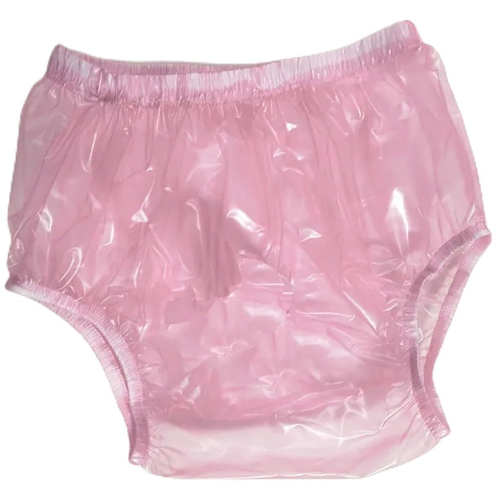 PVC Plastic Transparent Pants Sexy Unisex Underpants Adult Diaper Cover Rubber Pants for Adults Incontinence Washable Adult Diaper Cover ABDL Diaper Cover
