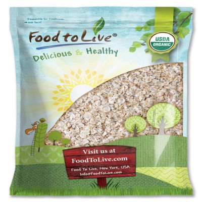 Food to Live Organic Instant Rolled Oats, 7 Pounds - Ready in 1 Minute Non-GMO Whole Grain Oatmeal. Good Source of Fiber and Protein. Great Quick Cook and Overnight Oats for Nutritious Breakfast