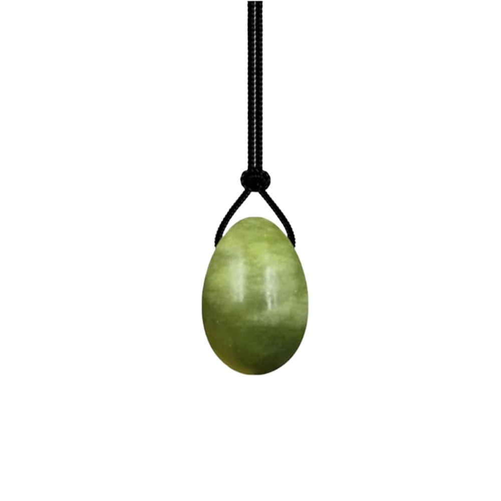 KAKAYE Natural Jade Drilled Eggs Yoni Egg Massage Ball Set Crystal HExercise Eggs for Kegel Exercise Train(S)