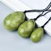 KAKAYE Natural Jade Drilled Eggs Yoni Egg Massage Ball Set Crystal HExercise Eggs for Kegel Exercise Train(S) view 2