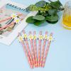 30 Pcs Daisy Paper Straws Disposable Daisy Party Decorations Exquisite Flower Straws Fashionable Daisy Paper Straws Daisy Party Favors for Girls Birthday Wedding Bridal Shower Party view 4