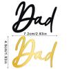 10pcs Dad Cake Topper Cupcake Toppers Happy Birthday Cake Toppers for Men Gold Black Acrylic Cake Topper Father's Day Cake Decor Dad Birthday Decorations Cake Decorating Kit Fathers Day Party Supplies view 2