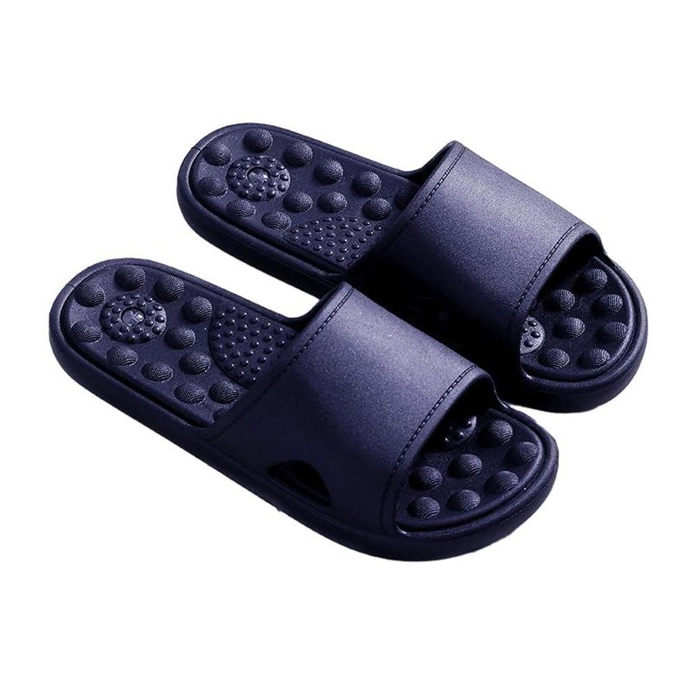 YFDZKJ Foot Massager Slippers,Magnetic Therapy Massage Slippers,Foot Reflex Zones Acupressure Blood Activating Health Massage Slippers,Reflexology Foot Massage Sandals (Size:EU 39/40,Color:Blue)