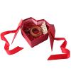 1 PCS Gift Boxes with Lids for Present, Valentine's Day Flower Boxes, Heart Shaped Flower Boxes for Bridesmaid, Proposal, Wedding, Birthday, Showers(red) view 1