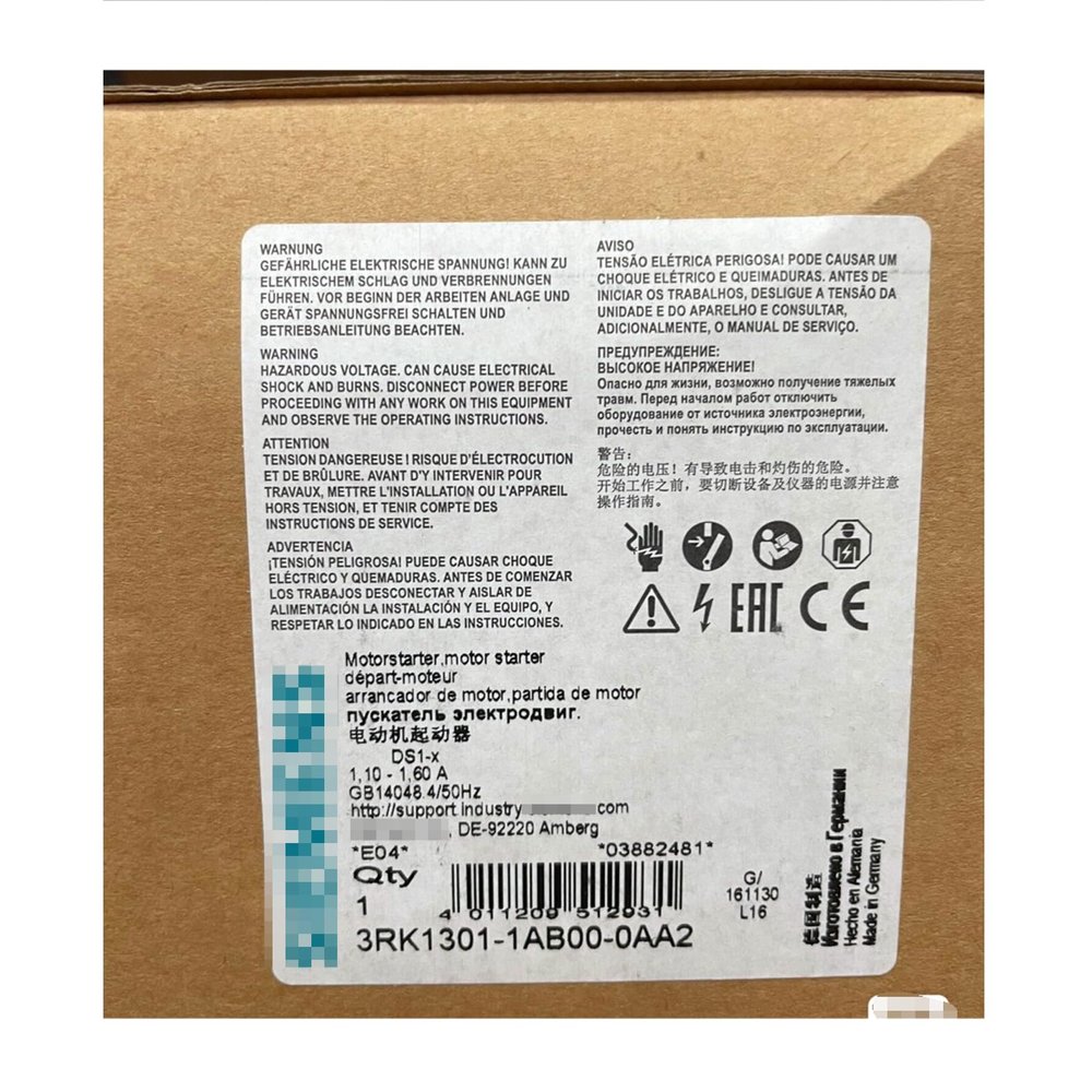 BXNXLX 3RK1301-1AB00-0AA2 3RK13011AB000AA2 New in Box Expedited