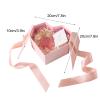 1 PCS Gift Boxes with Lids for Present, Valentine's Day Flower Boxes, Heart Shaped Flower Boxes for Bridesmaid, Proposal, Wedding, Birthday, Showers(pink) view 2