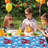 115 Pcs Airplane 2nd Birthday Party Decor Two Fly Paper Plates Napkins Forks Cups Tablecloth Banner Dinnerware for Aviation Theme Boys Boys 2nd Birthday Party Supplies Decorations view 2