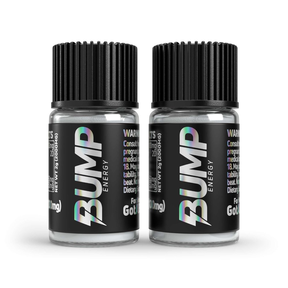 GotABUMP.com Got A Bump - 1g Container (500mg Caffeine Per Vial) (2-Pack)