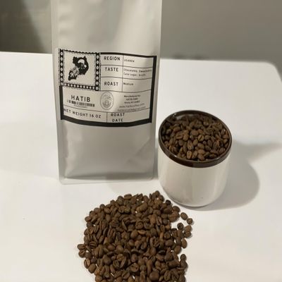 HATIB - Ugandan Specialty Coffee Beans - Medium Roasted to perfection - 1 lb